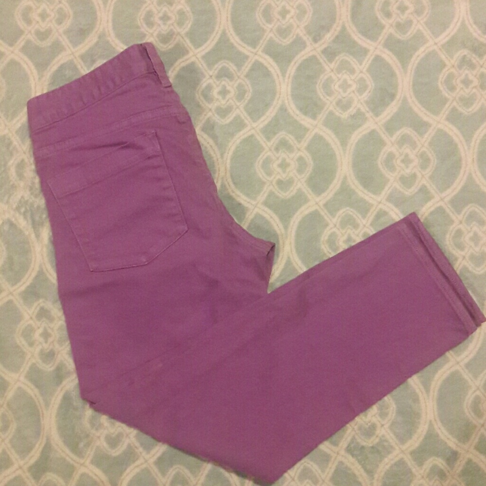 Purple jeans